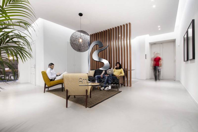 Revêtement de sol haut de gamme en béton ciré pour hôtel Saint Tropez Var 83