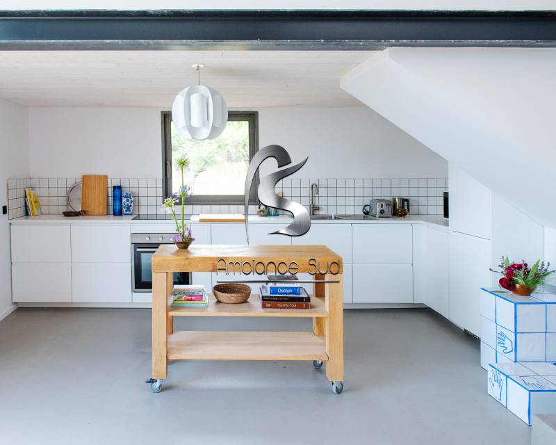 Cuisine en béton ciré industriel