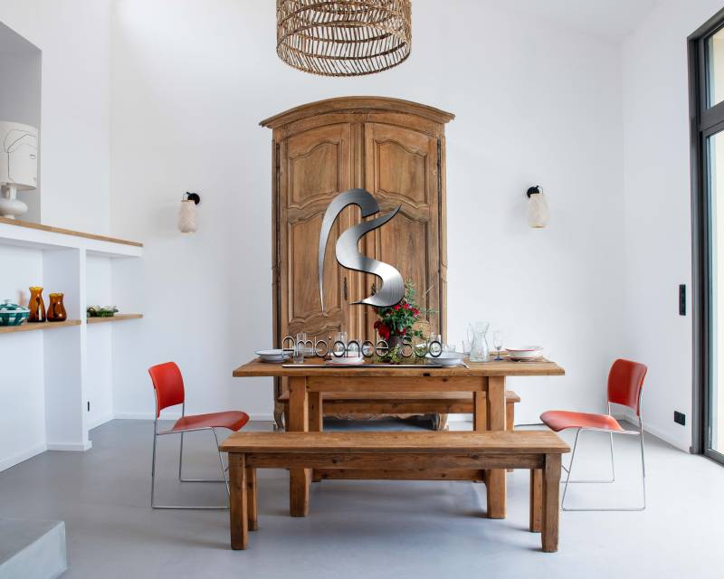 Sol d'un gîte en béton ciré industriel